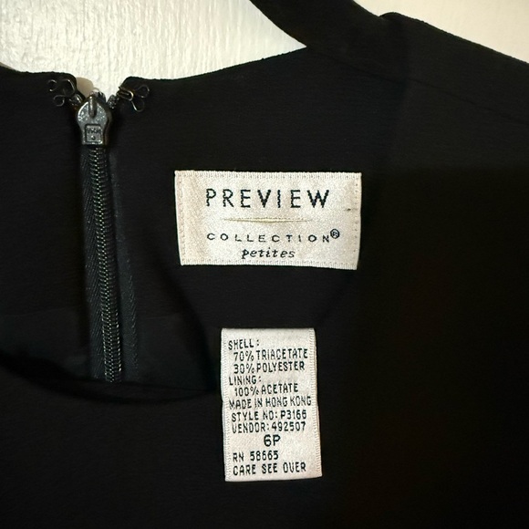 Preview Collection Elegant Black Mini Dress - Picture 2 of 6